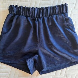 Navy Blue Women's Flowy Shorts